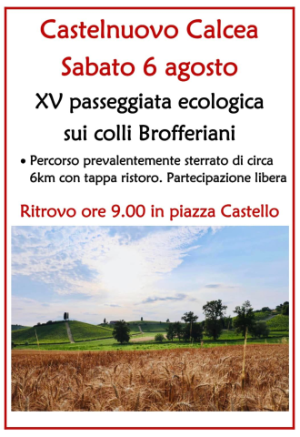 Castelnuovo Calcea | XV passeggiata ecologica sui colli Brofferiani